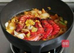 辣白菜烧虾的做法图解4