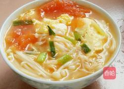 西红杮金针菇鸡蛋汤的做法图解14