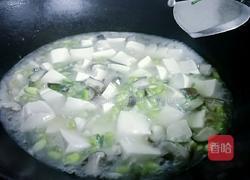 毛豆冬菇煮豆腐的做法图解9