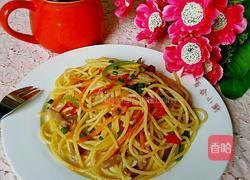 三丝炒意面的做法图解8