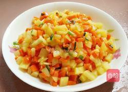香葱土豆胡萝卜丁的做法图解8