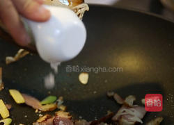 芥蓝炒腊肉的做法图解9