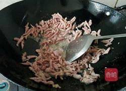 榨菜青椒炒肉丝的做法图解4