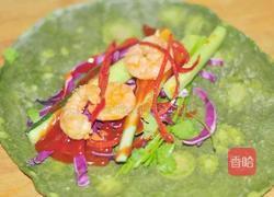 鲜虾仁菠菜卷的做法图解11