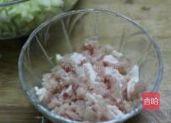 西葫芦水煎包的做法图解3