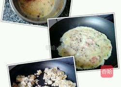 鸡蛋火腿青菜面的做法图解2