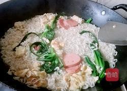 鸡蛋火腿青菜面的做法图解6