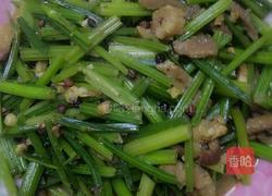 毛芹炒肉的做法图解4