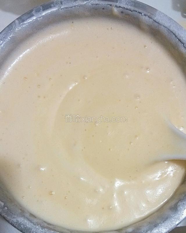 搅拌好的面糊