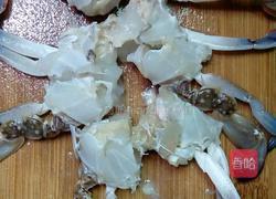 姜葱炒花蟹的做法图解3