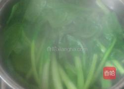 菜心炒肉的做法图解2