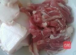 菜心炒肉的做法图解4