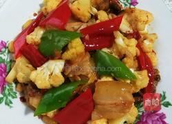 五花肉干煸菜花的做法图解10