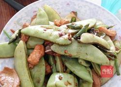 扁豆炒肉的做法图解5
