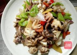 酱爆八爪鱼的做法图解4