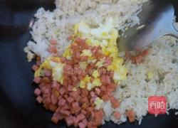 火腿鸡蛋炒饭的做法图解4