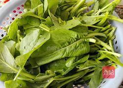 肉末青菜汤的做法图解1