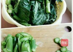 蒜蓉肉未芥蓝的做法图解5