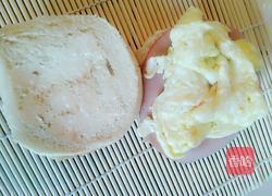 鸡蛋火腿堡的做法图解6