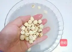Illustration of how to make white lotus paste mooncake fillings 1