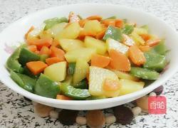 甜椒胡萝卜焖土豆的做法图解9