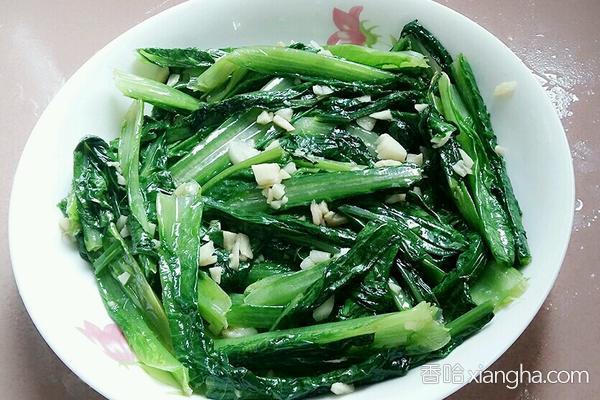 蒜蓉油麥菜的做法_菜譜_香哈網