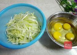 韭王炒鸡蛋的做法图解2