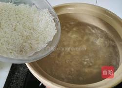 砂锅煲皮蛋瘦肉粥的做法图解4
