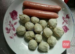 双椒火腿肉丸片的做法图解1