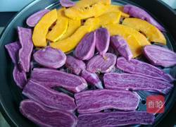 南瓜饼，紫薯饼的做法图解1