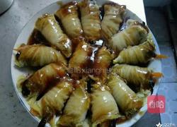 娃娃菜卷肉的做法图解9