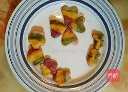 Illustration of how to make rainbow cookies 10