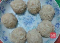 油炸丸子的做法图解2