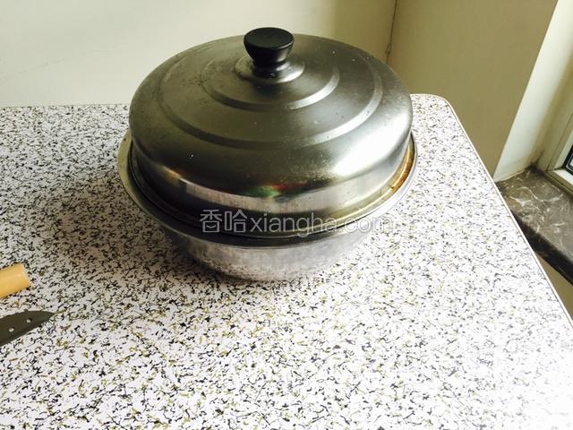 和好面盖上锅盖，醒面，冬天半天，夏天一两个小时