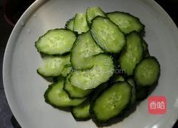 青瓜火腿片的做法图解2