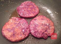 奶香紫薯饼(简易版)的做法图解5