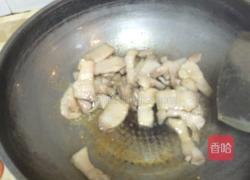 茭白炒肉的做法图解4