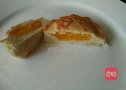 kitty 猫椰汁奶油蛋黄酱月饼的做法图解11