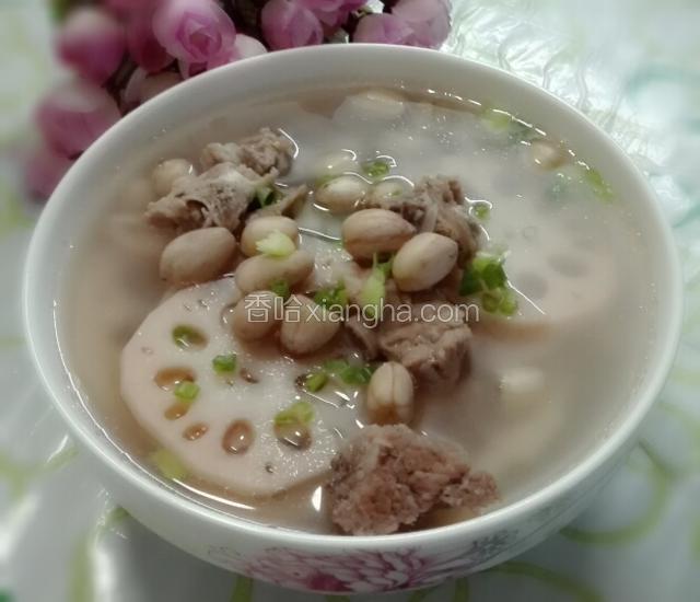 莲藕花生排骨汤