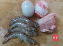 鲜虾金银蛋浸萝卜苗的做法图解3