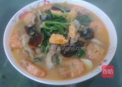 鲜虾金银蛋浸萝卜苗的做法图解12