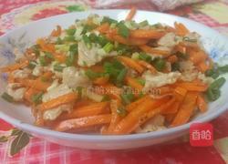 猪肉炒胡萝卜的做法图解5