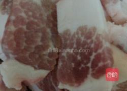 素面筋炒五花肉的做法图解3