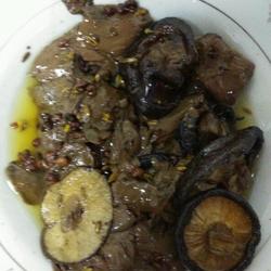 麻香鸭血炒香菇的做法[图]