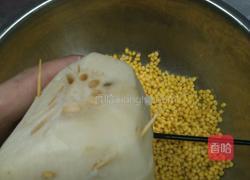 绿豆酿连藕的做法图解4