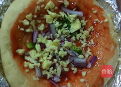 香肠披萨的做法图解4