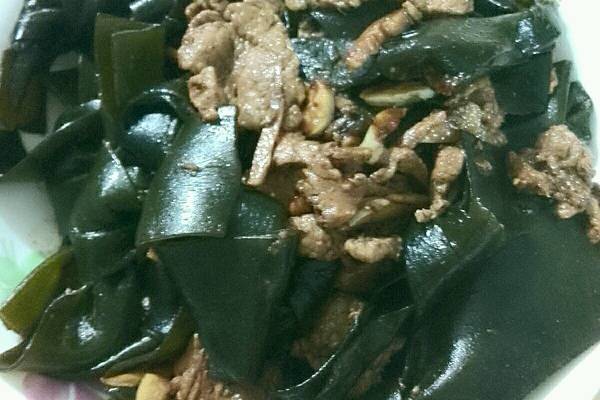 海带炒肉