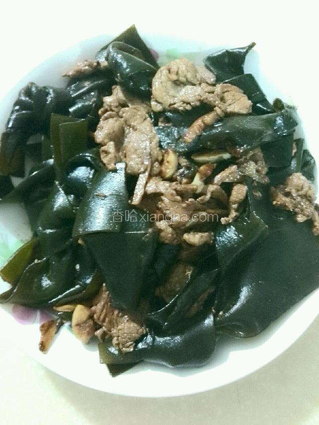 海带炒肉