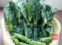 蒜蓉芥蓝的做法图解2