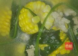 玉米菠菜丸子汤的做法图解10